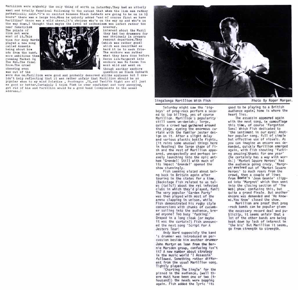 marillion tour dates 1983
